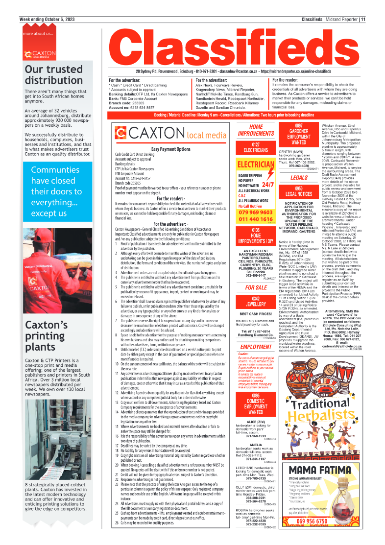 Midrand Reporter 6 October 2023 page 11
