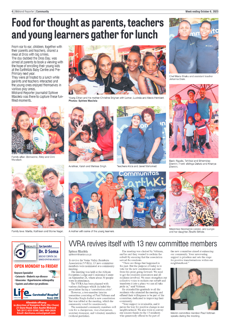 Midrand Reporter 6 October 2023 page 4