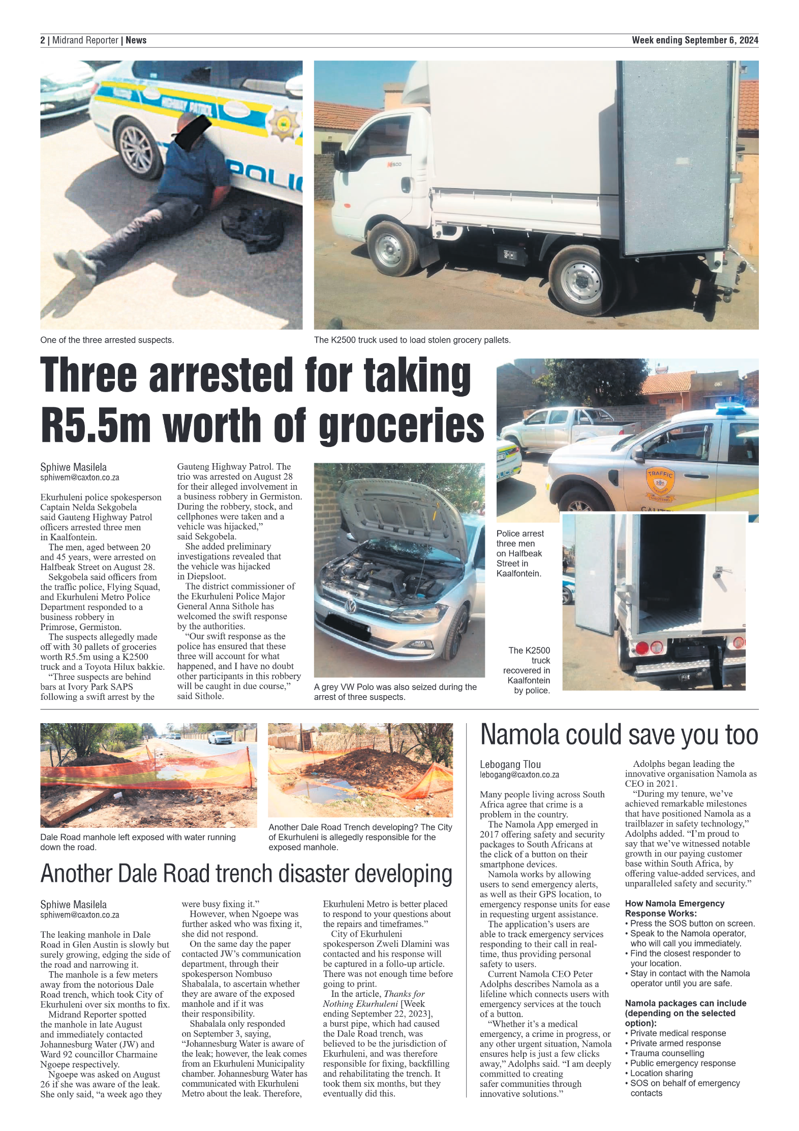 Midrand Reporter 6 September 2024 page 2