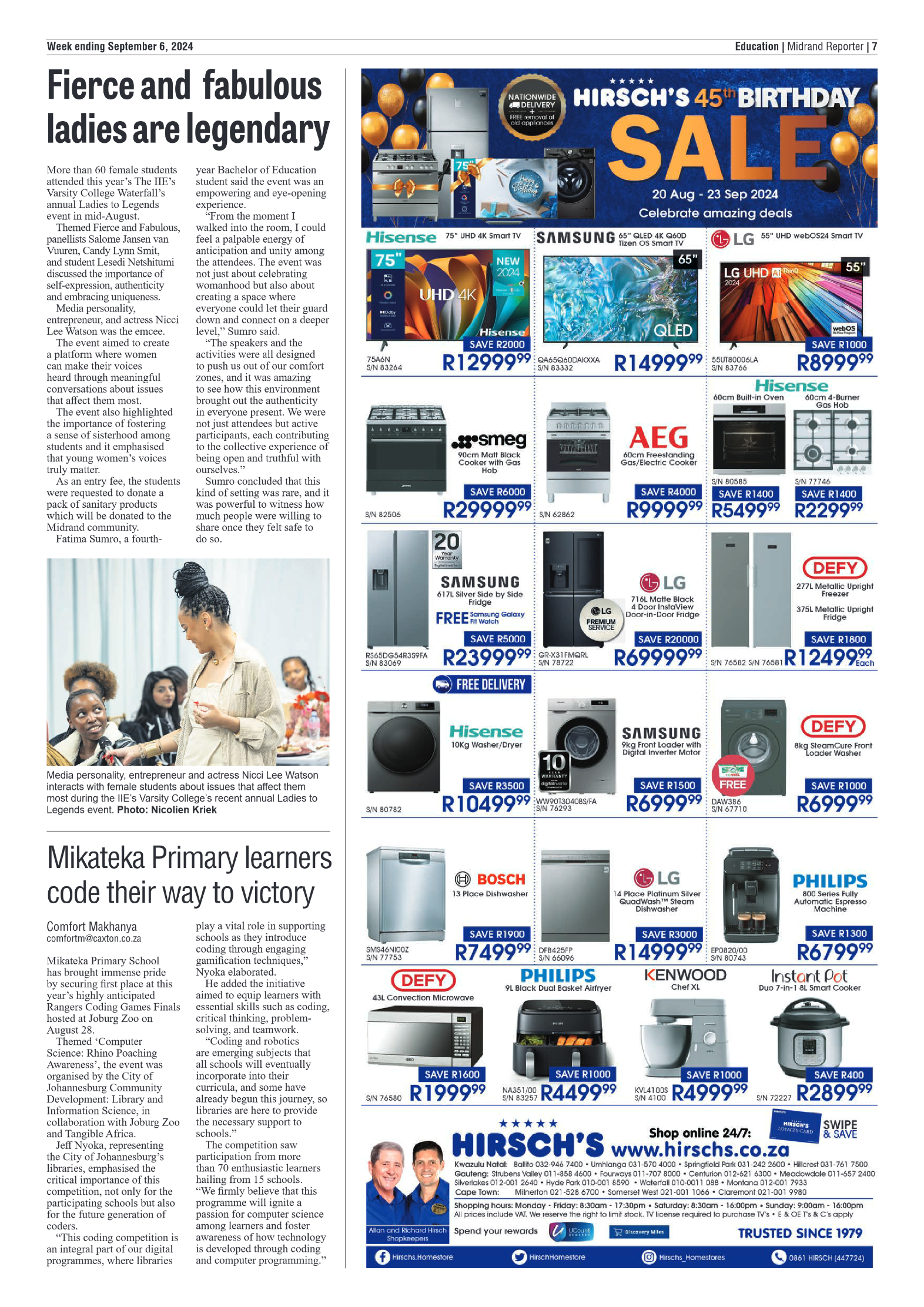 Midrand Reporter 6 September 2024 page 7