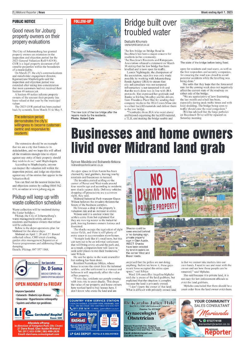Midrand Reporter 7 April 2023 page 2