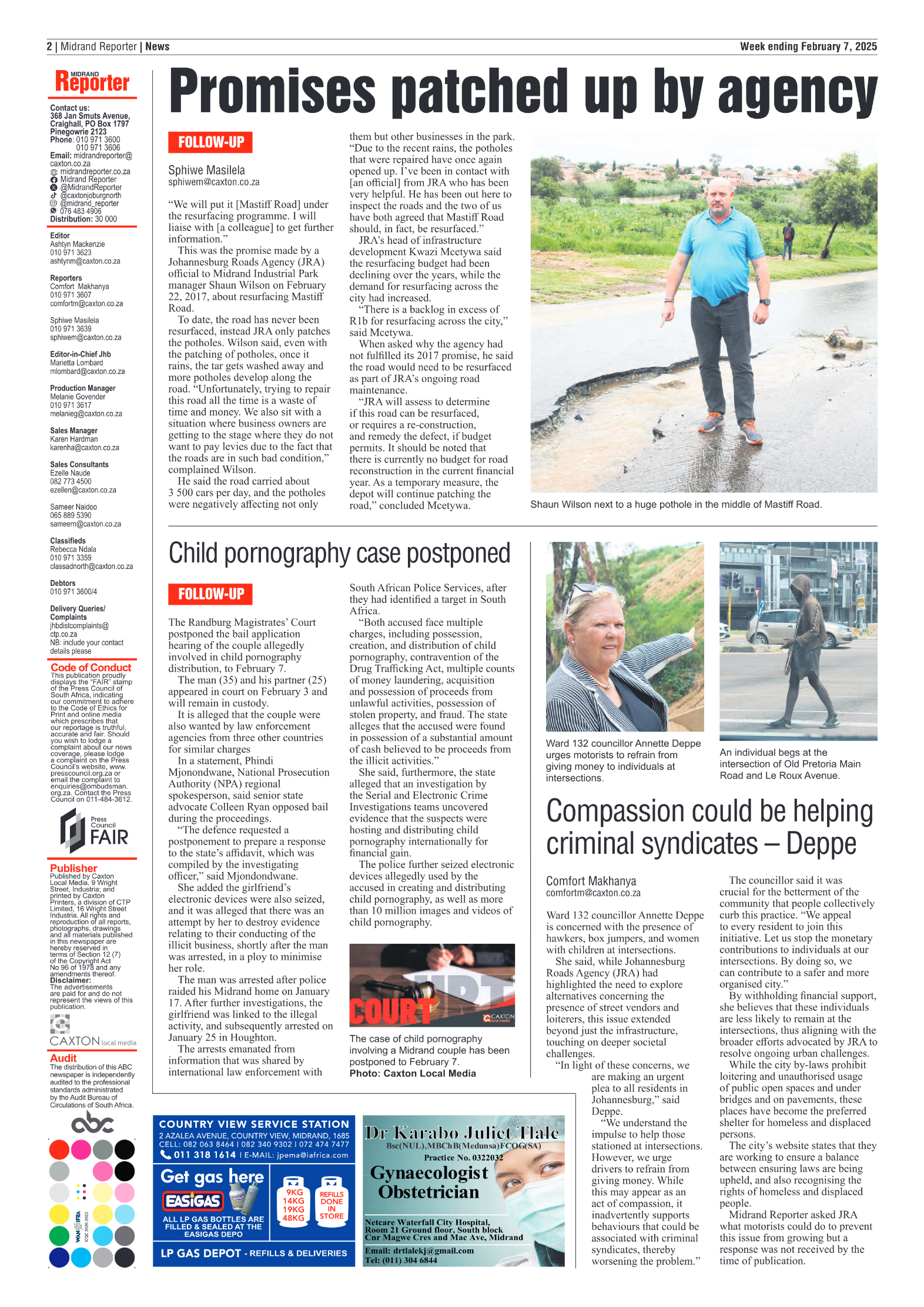 Midrand Reporter 7 February 2025 page 2
