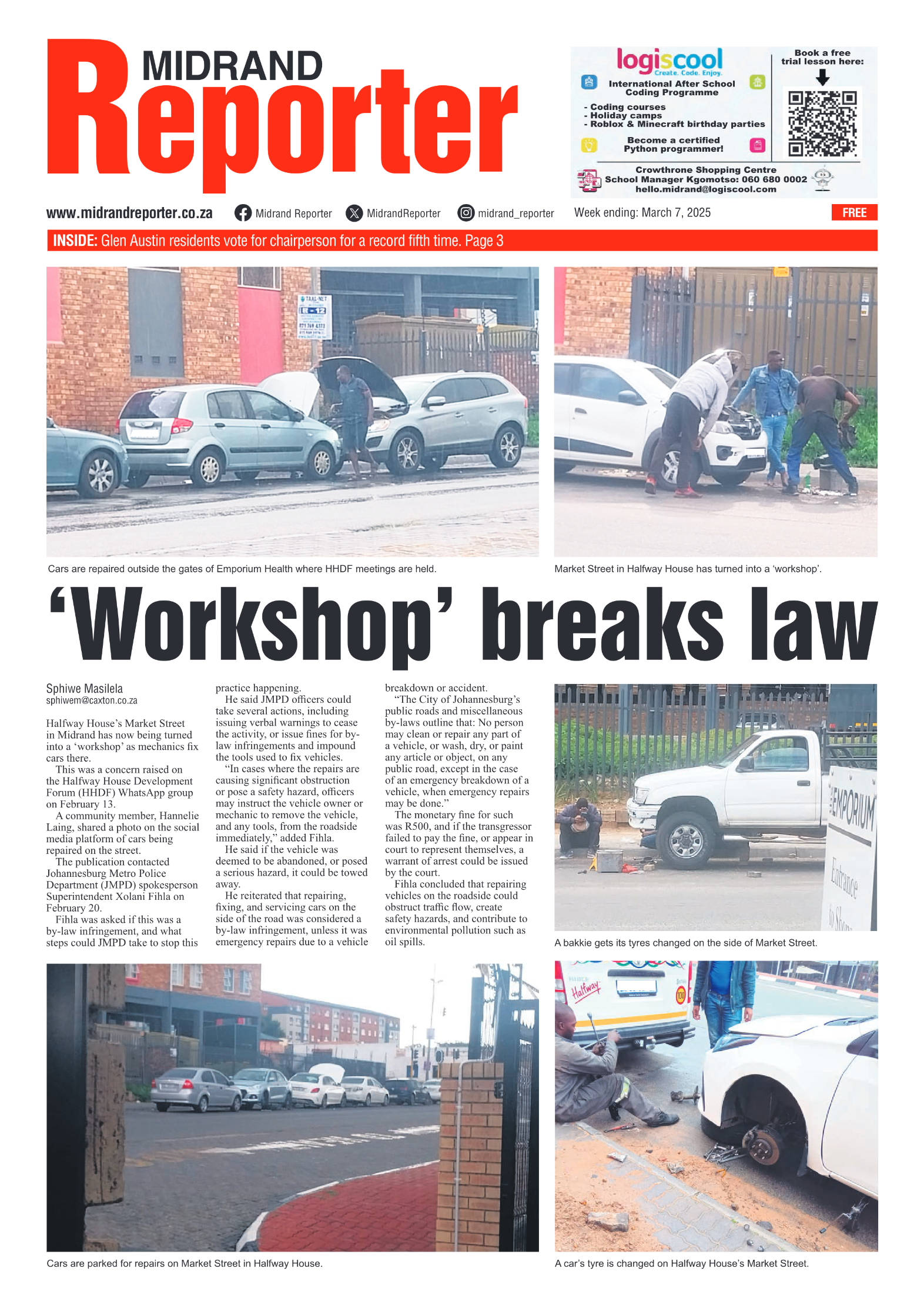 Midrand Reporter 7 March 2025 page 1
