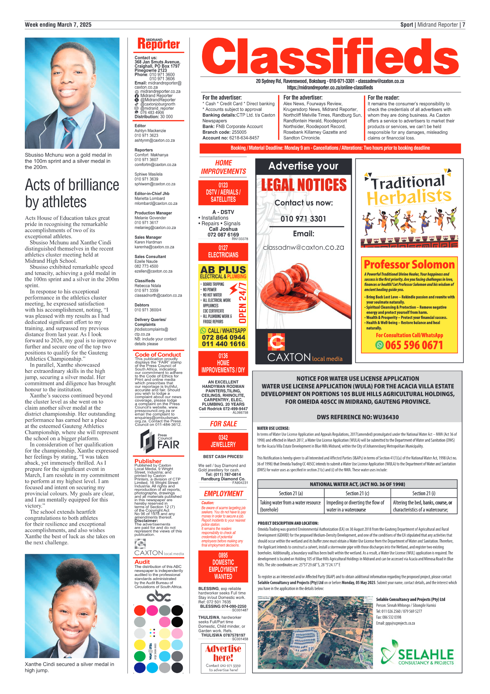 Midrand Reporter 7 March 2025 page 7