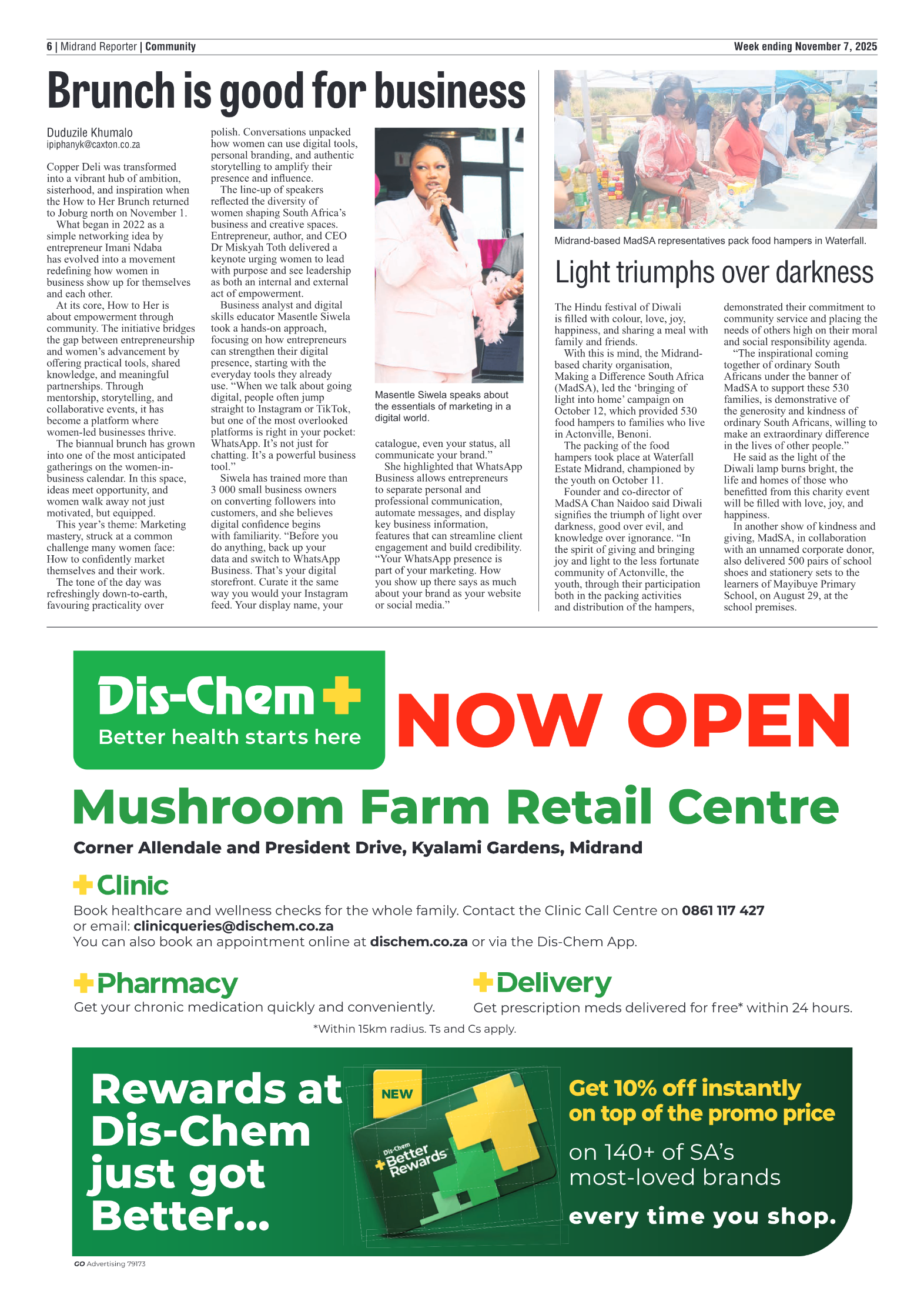 Midrand Reporter 7 November 2025 page 6