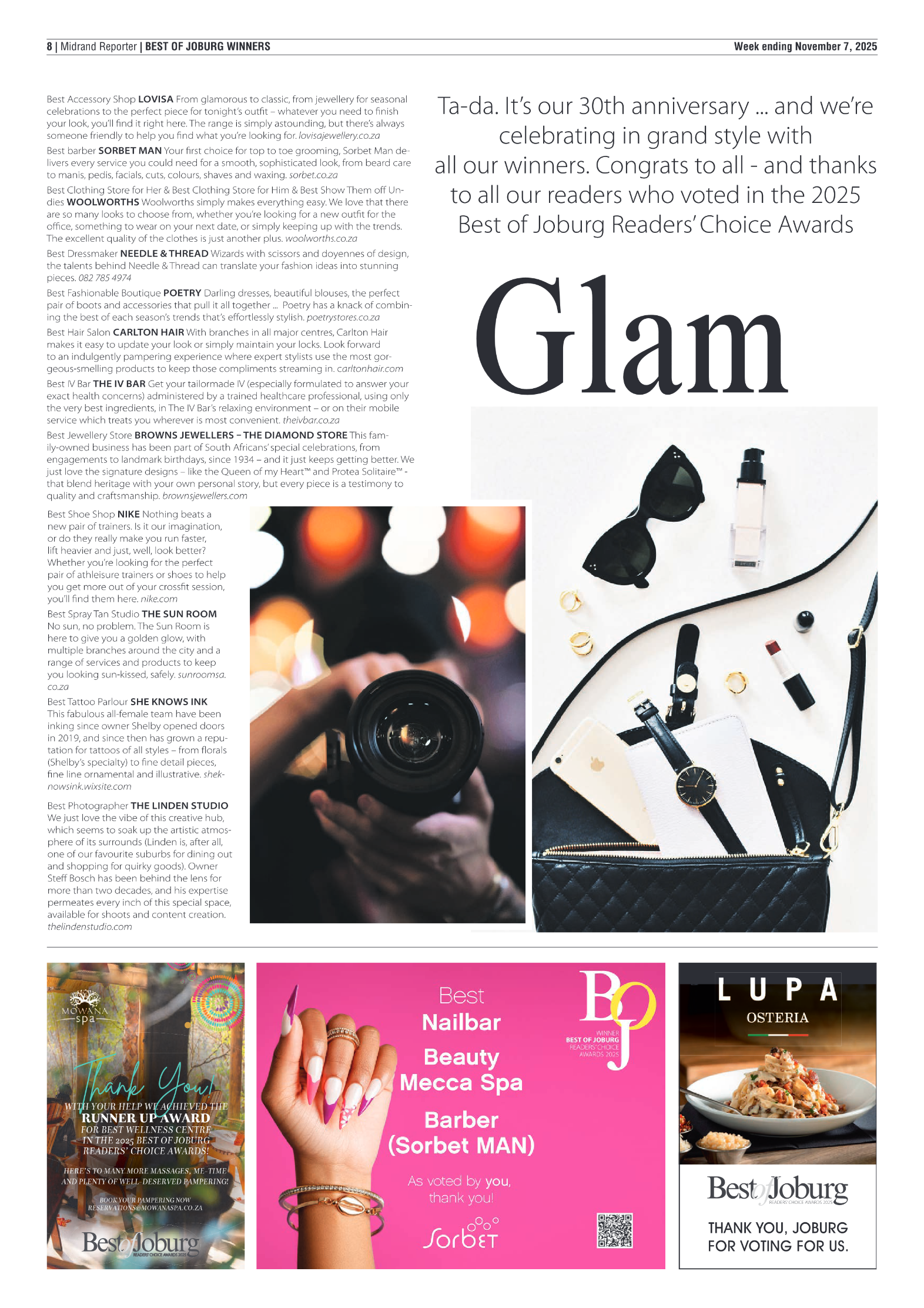 Midrand Reporter 7 November 2025 page 8