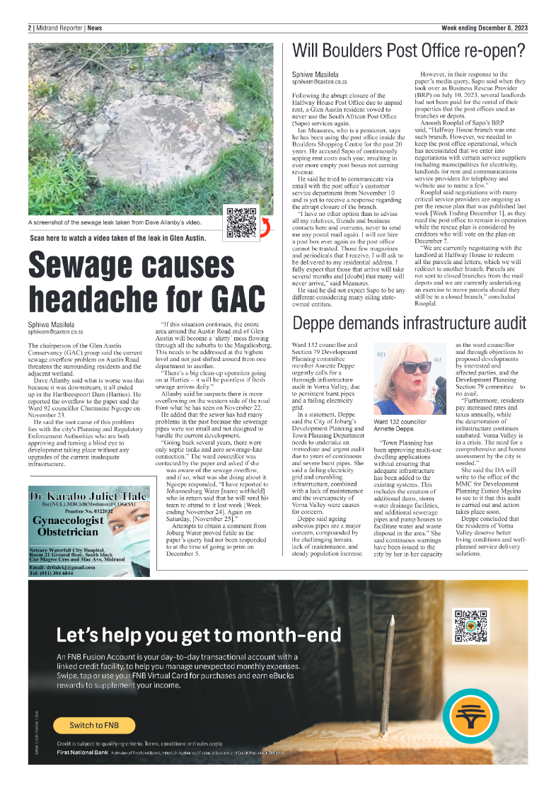 Midrand Reporter 8 December 2023 page 2