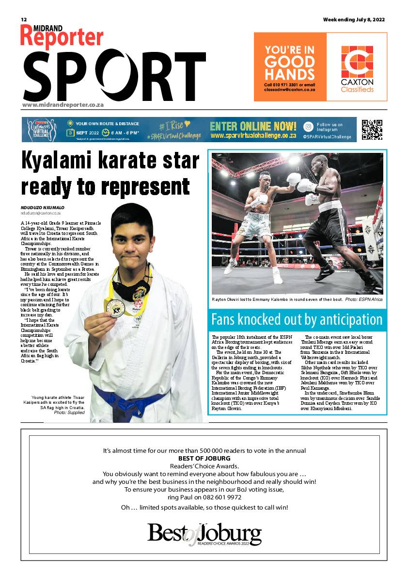 Midrand Reporter 8 July 2022 page 12