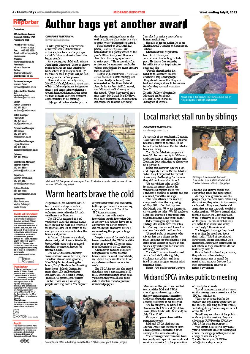 Midrand Reporter 8 July 2022 page 4
