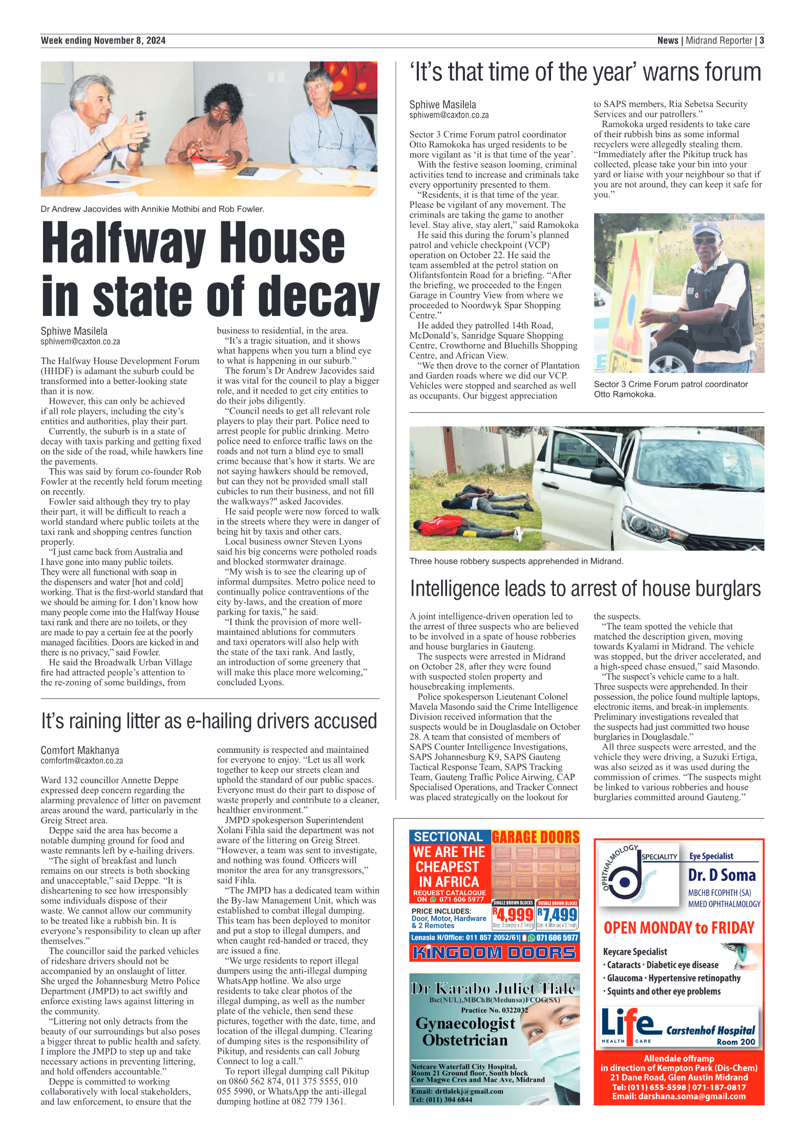 Midrand Reporter 8 November 2024 page 3