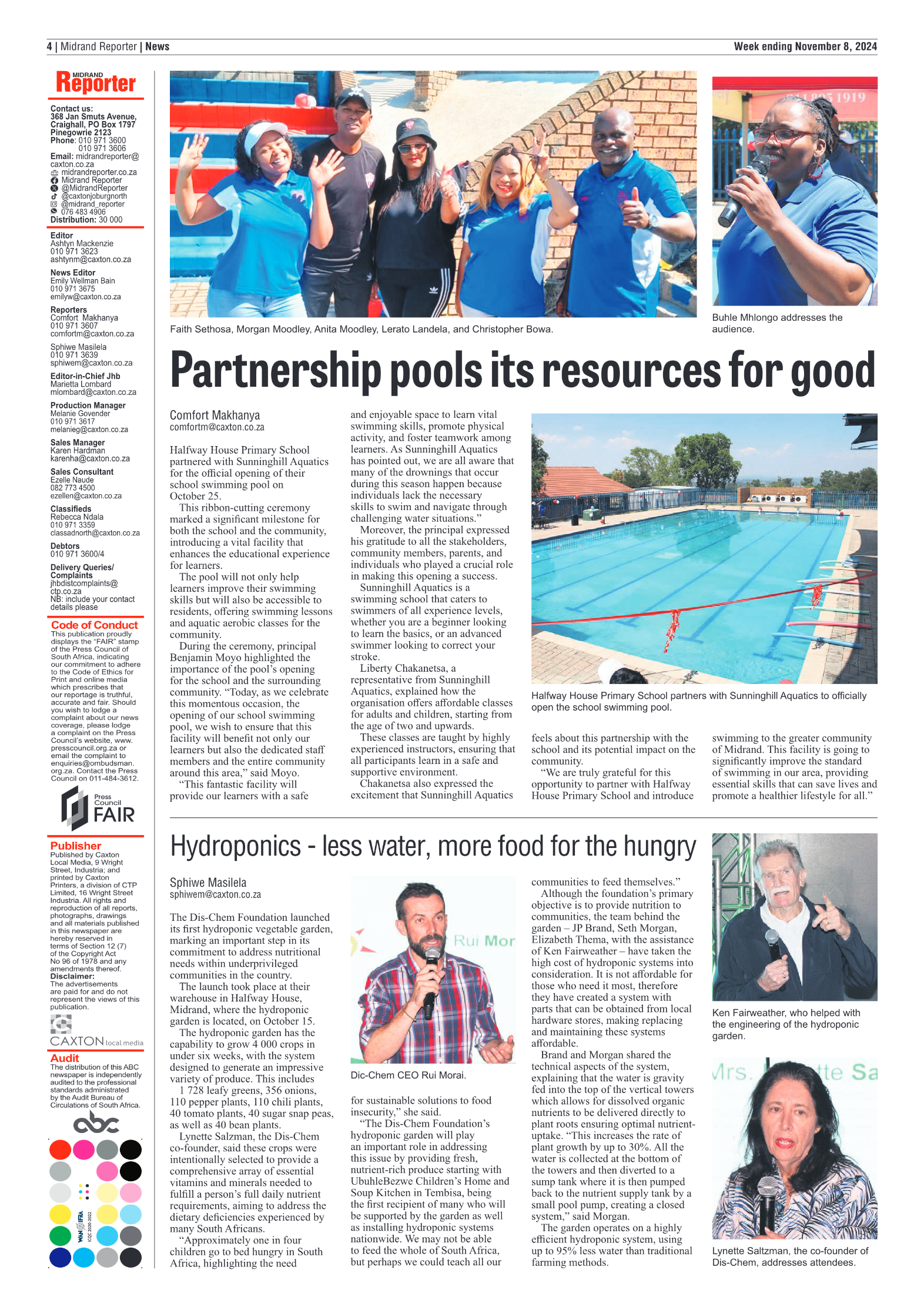 Midrand Reporter 8 November 2024 page 4