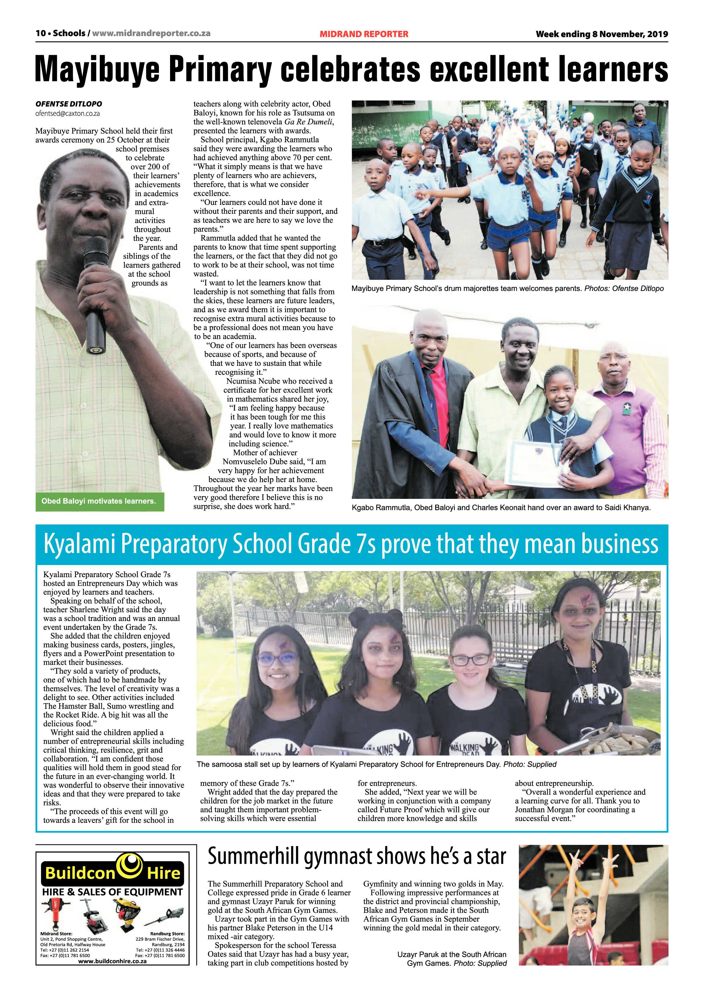 Midrand Reporter 8 November, 2019 page 10