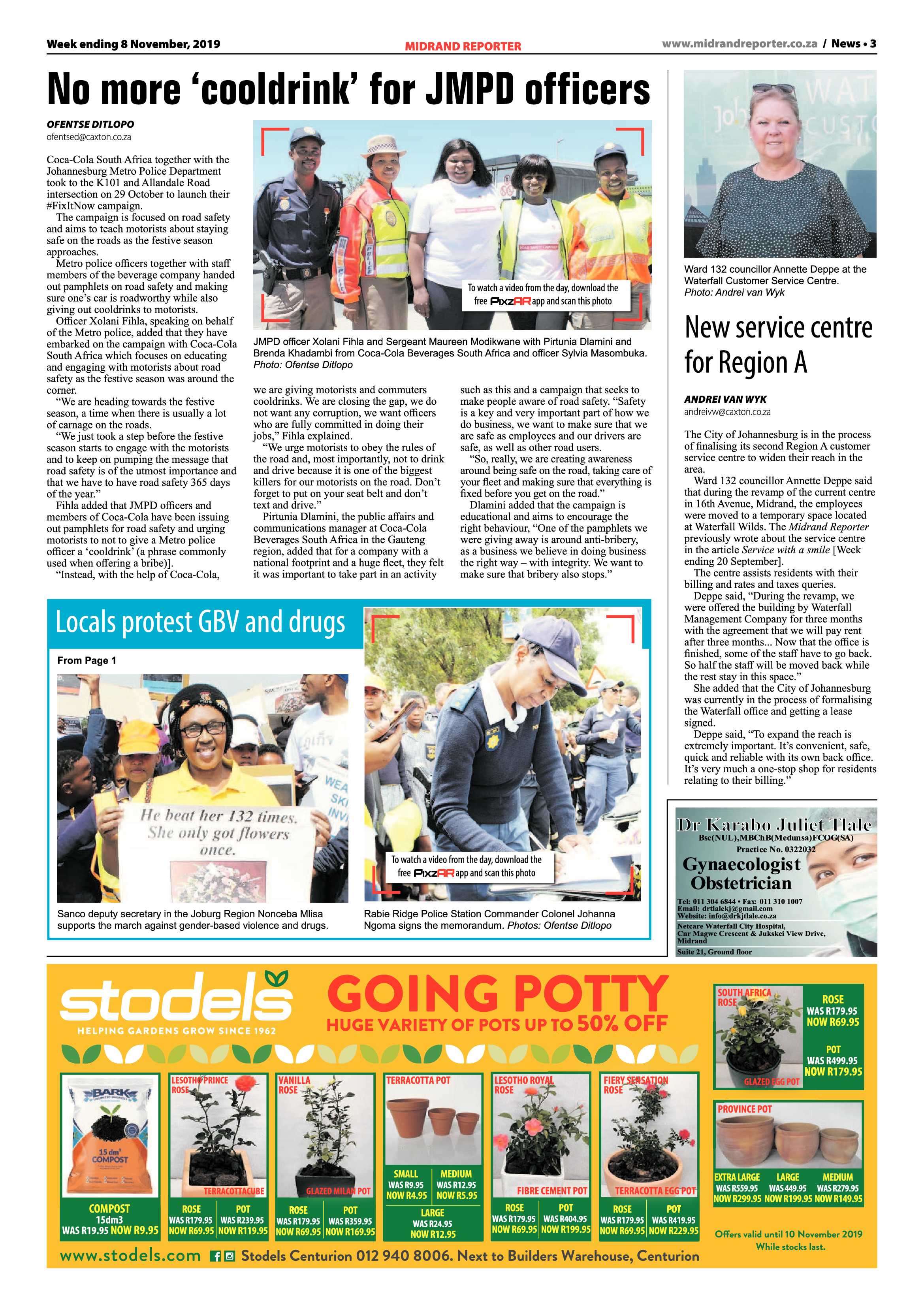 Midrand Reporter 8 November, 2019 page 3
