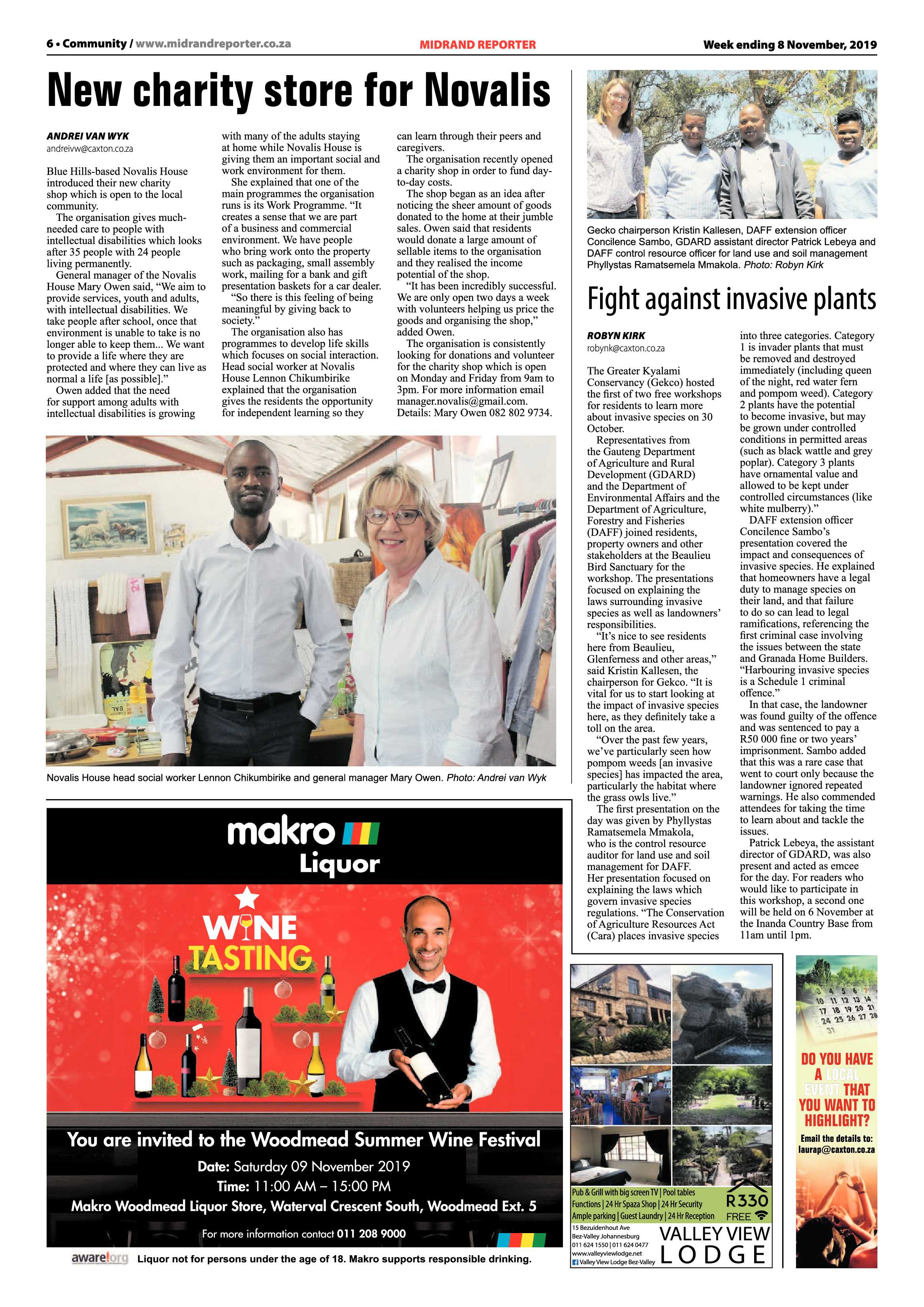 Midrand Reporter 8 November, 2019 page 6
