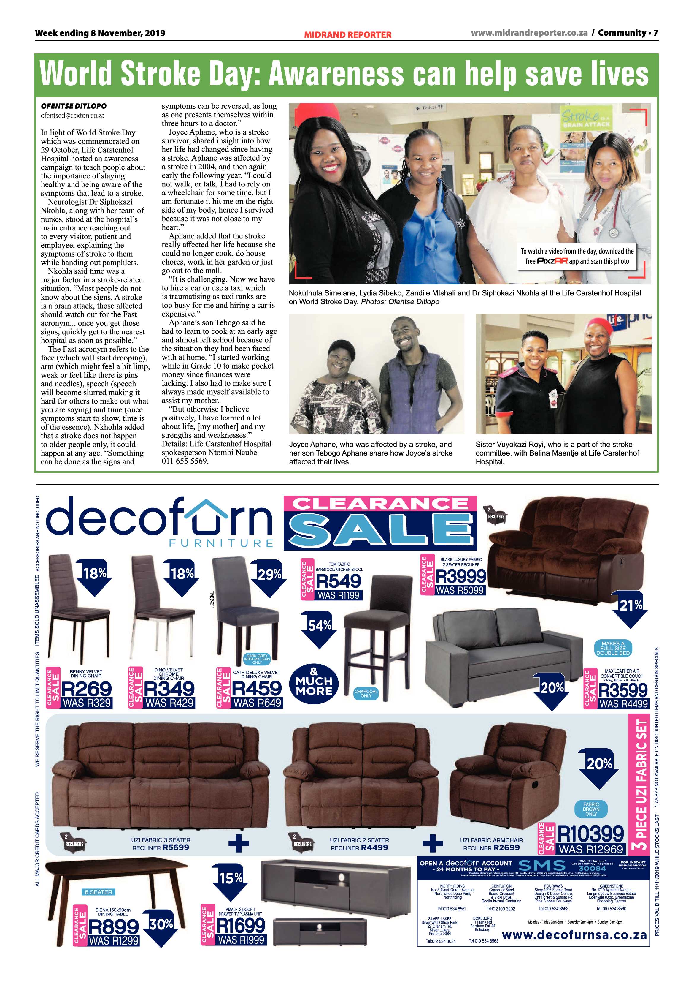Midrand Reporter 8 November, 2019 page 7
