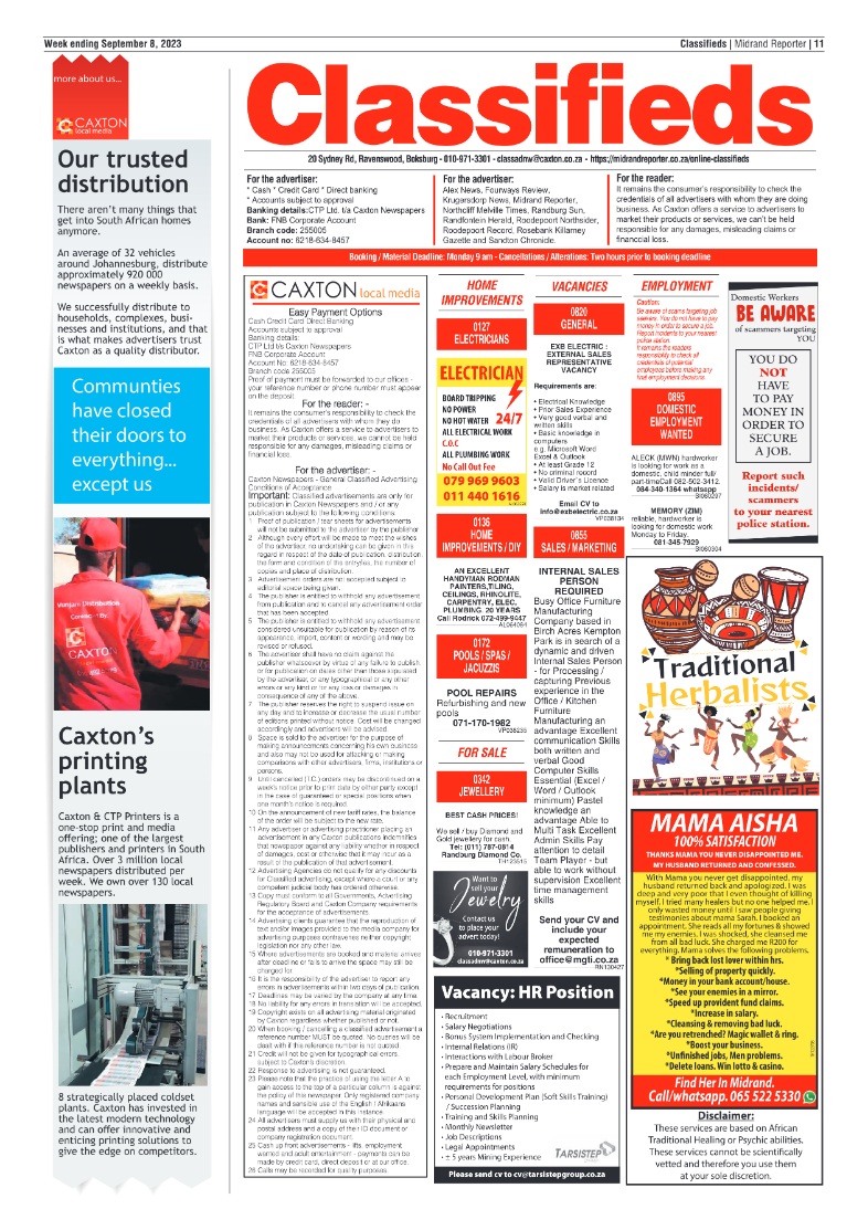 Midrand Reporter 8 Sept 2023 page 11