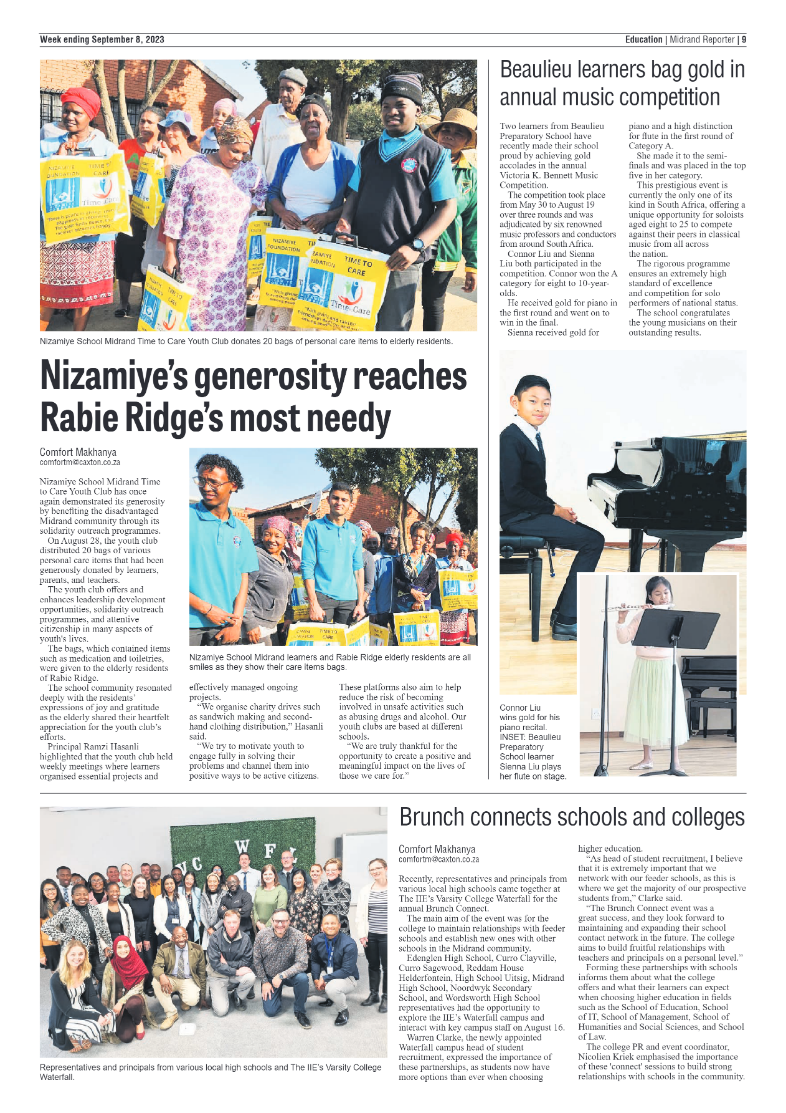 Midrand Reporter 8 Sept 2023 page 9