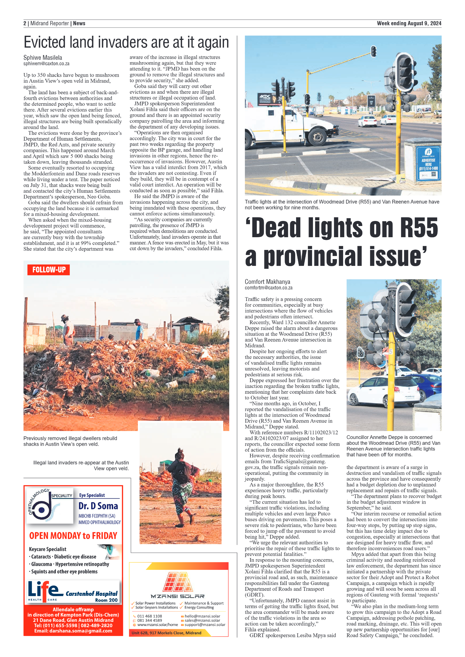 Midrand Reporter 9 August 2024 page 2