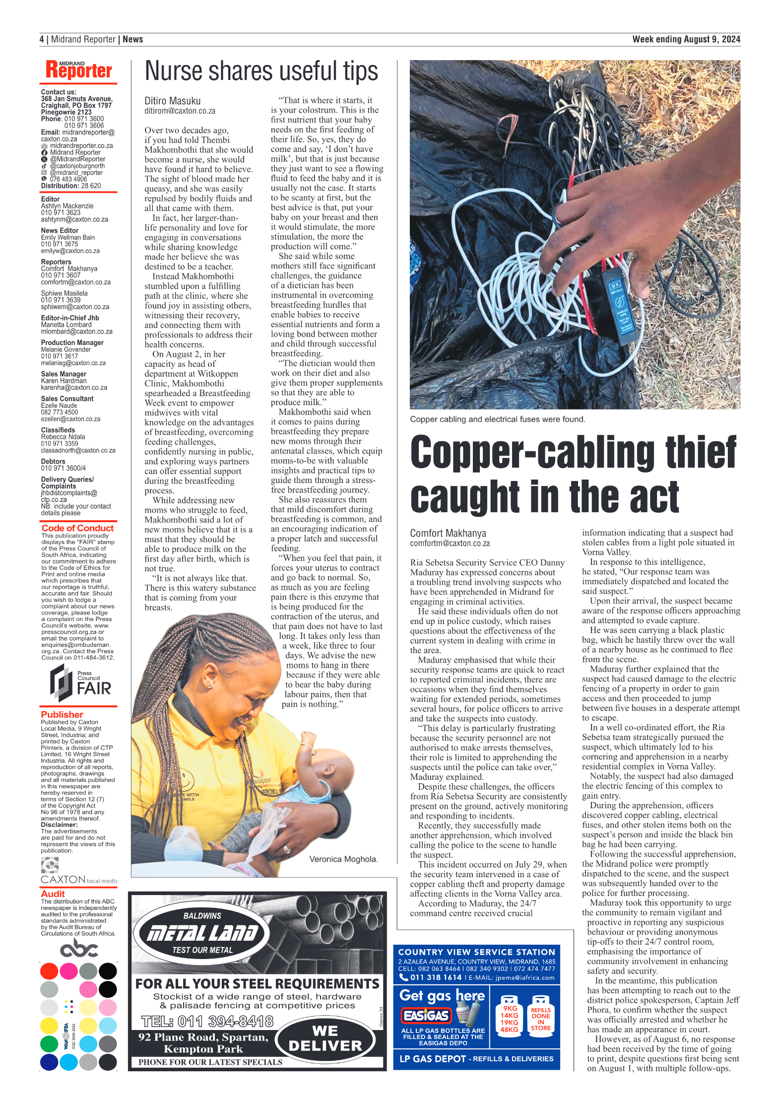 Midrand Reporter 9 August 2024 page 4
