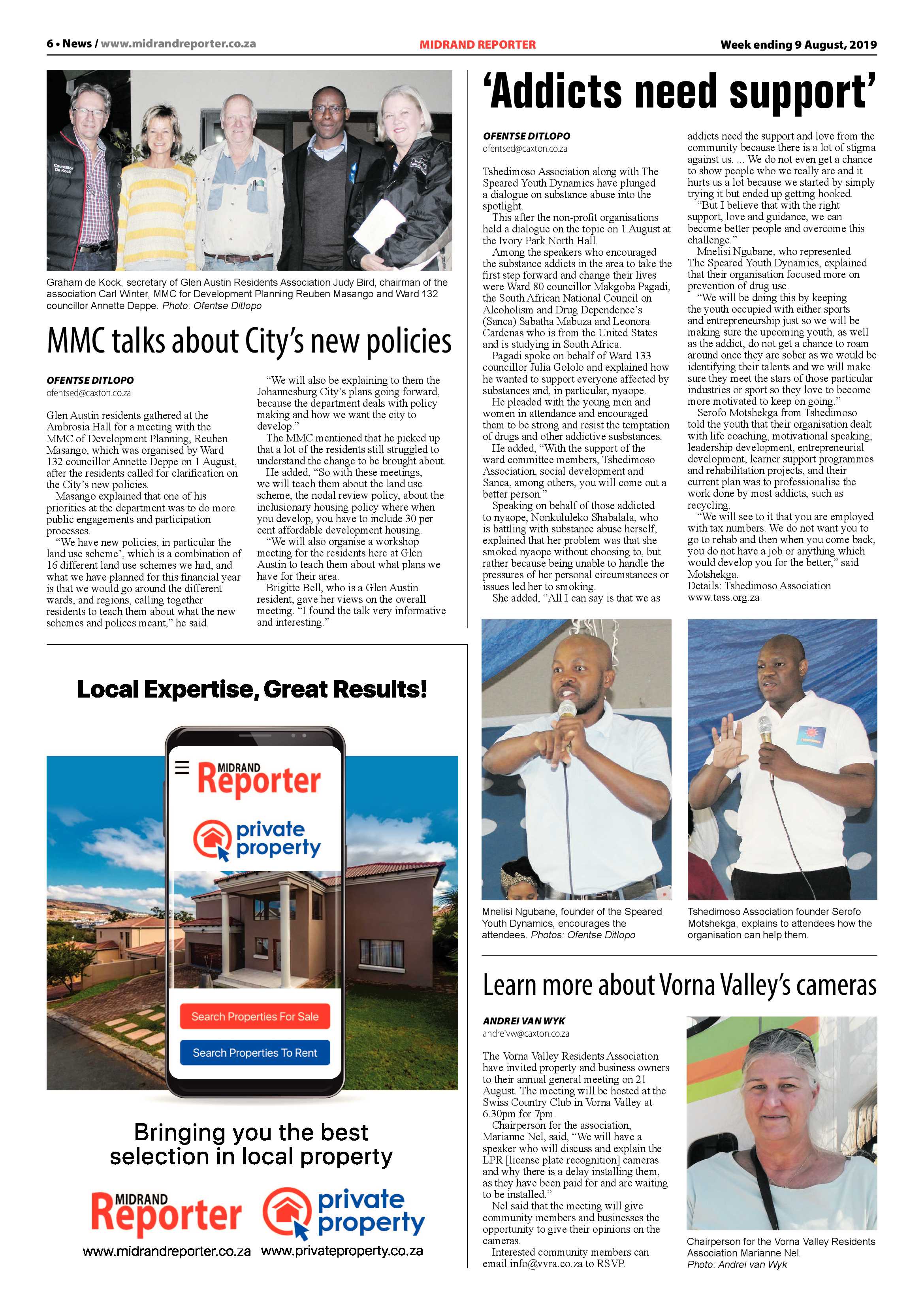 Midrand Reporter 9 August, 2019 page 6
