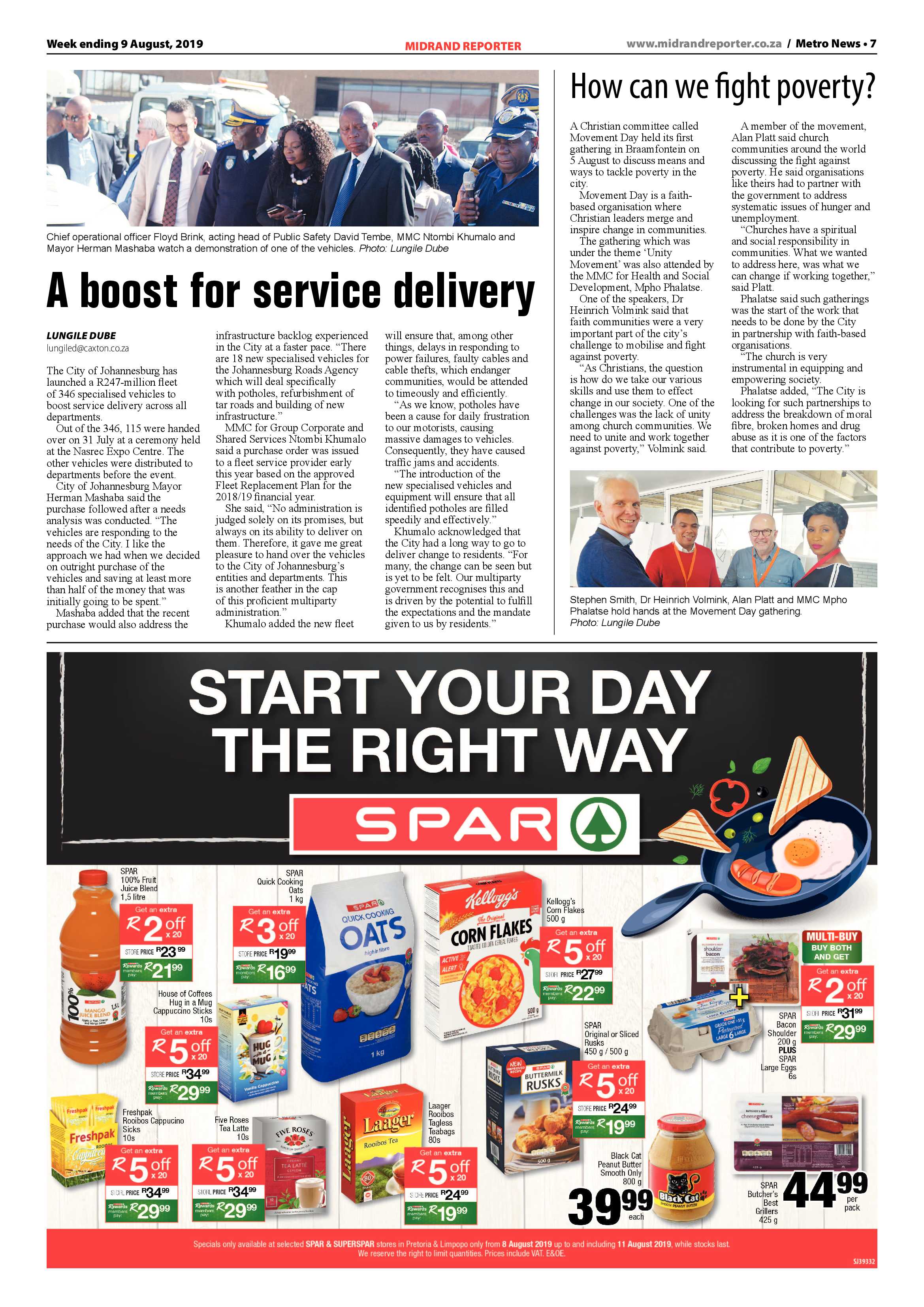 Midrand Reporter 9 August, 2019 page 7