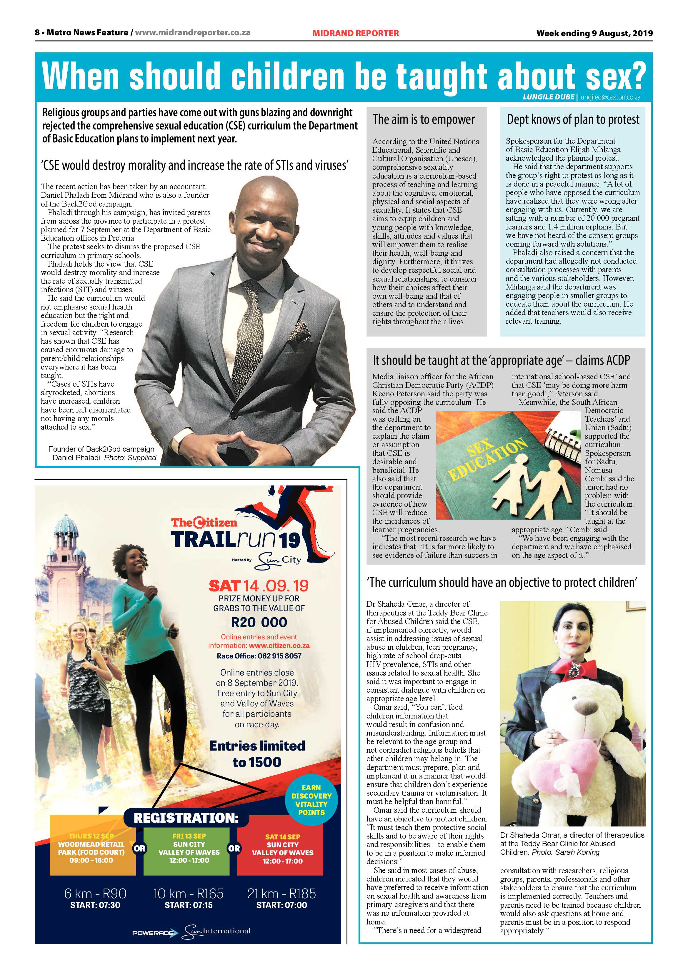 Midrand Reporter 9 August, 2019 page 8