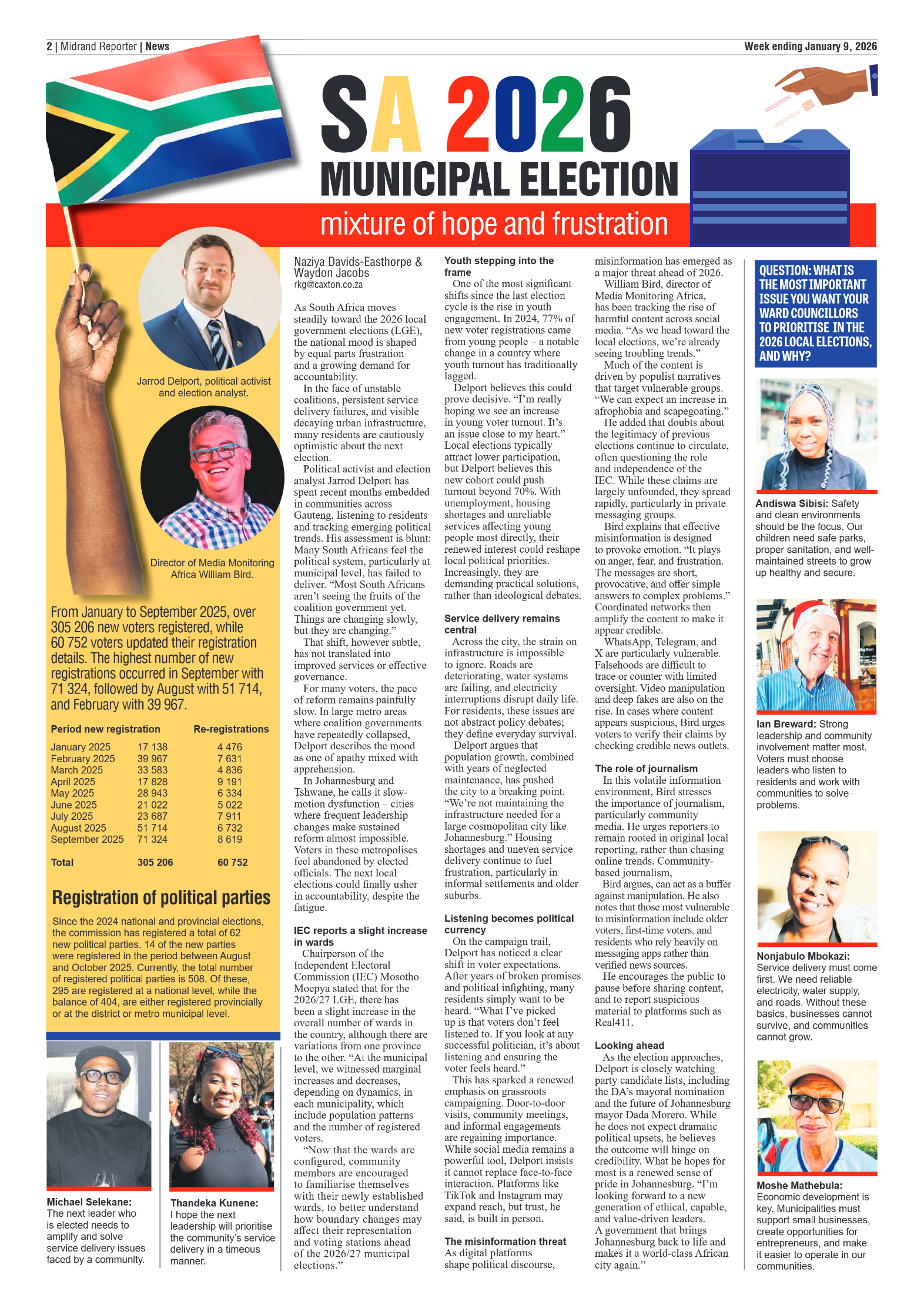 Midrand Reporter 9 January 2026 page 2