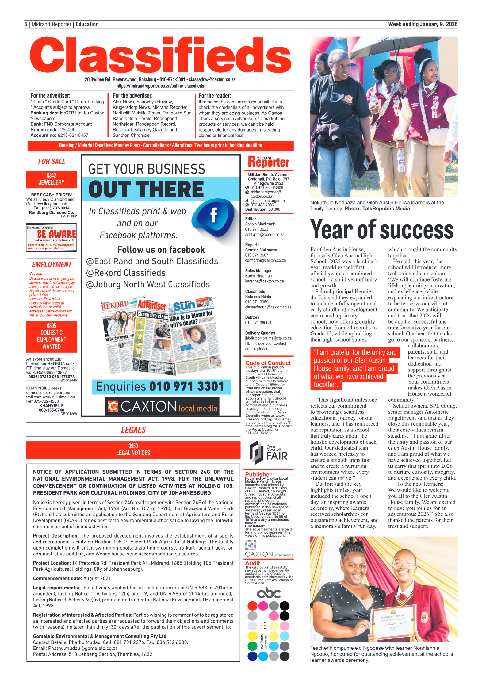 Midrand Reporter 9 January 2026 page 6
