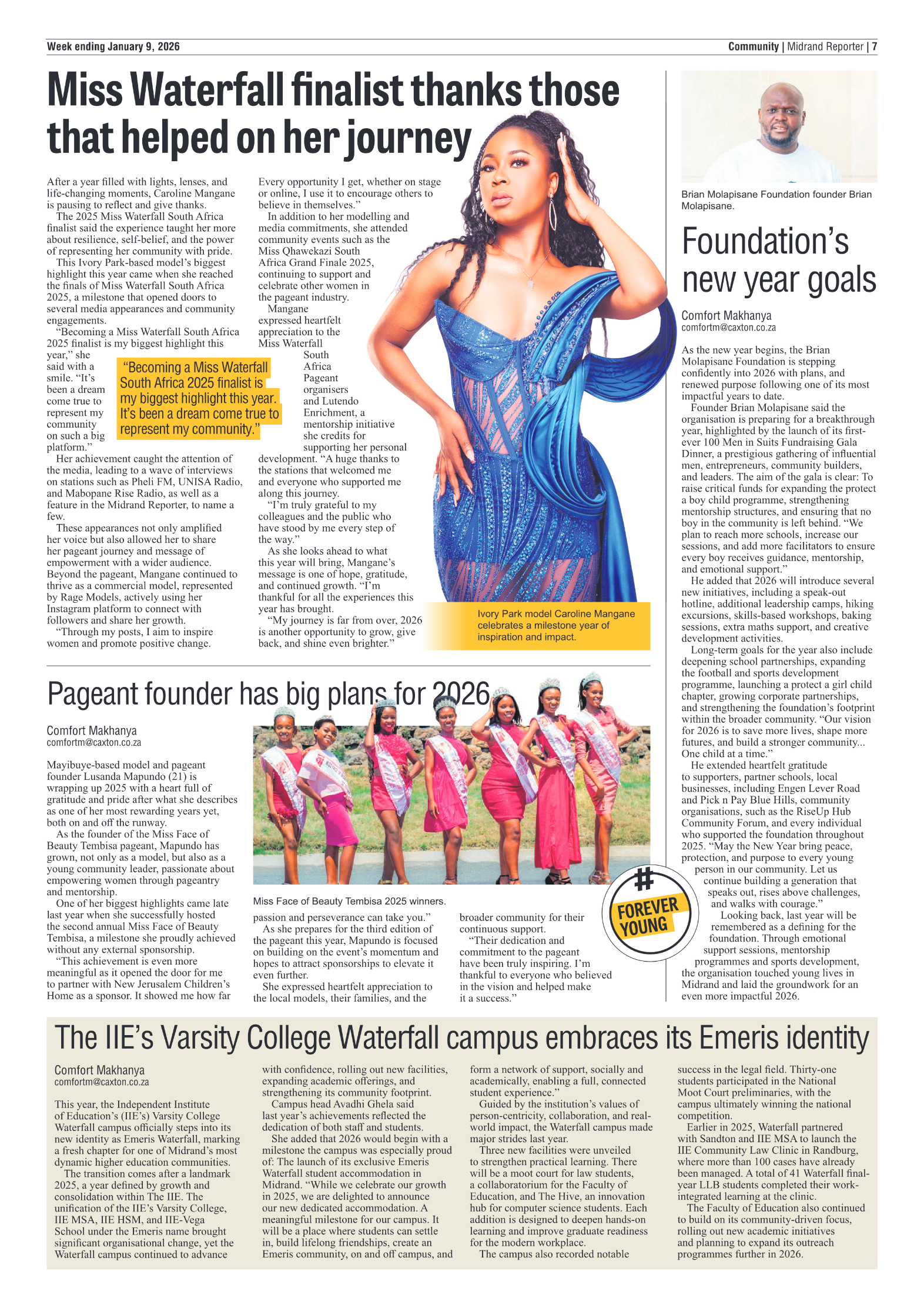 Midrand Reporter 9 January 2026 page 7