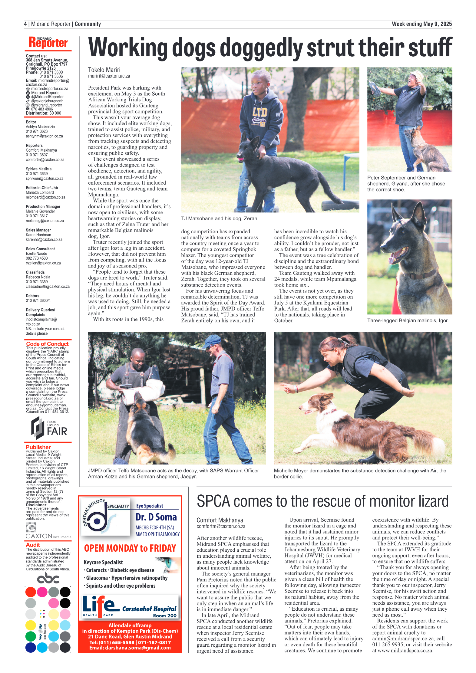Midrand Reporter 9 May 2025 page 4