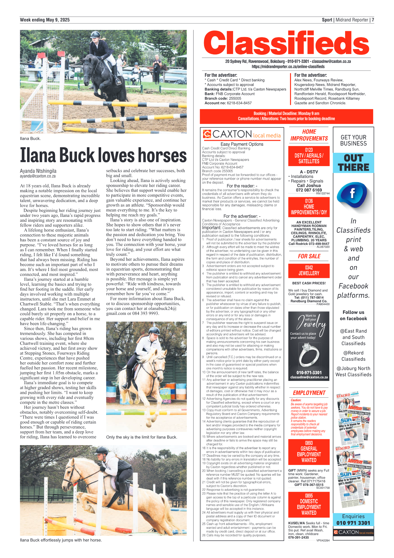 Midrand Reporter 9 May 2025 page 7
