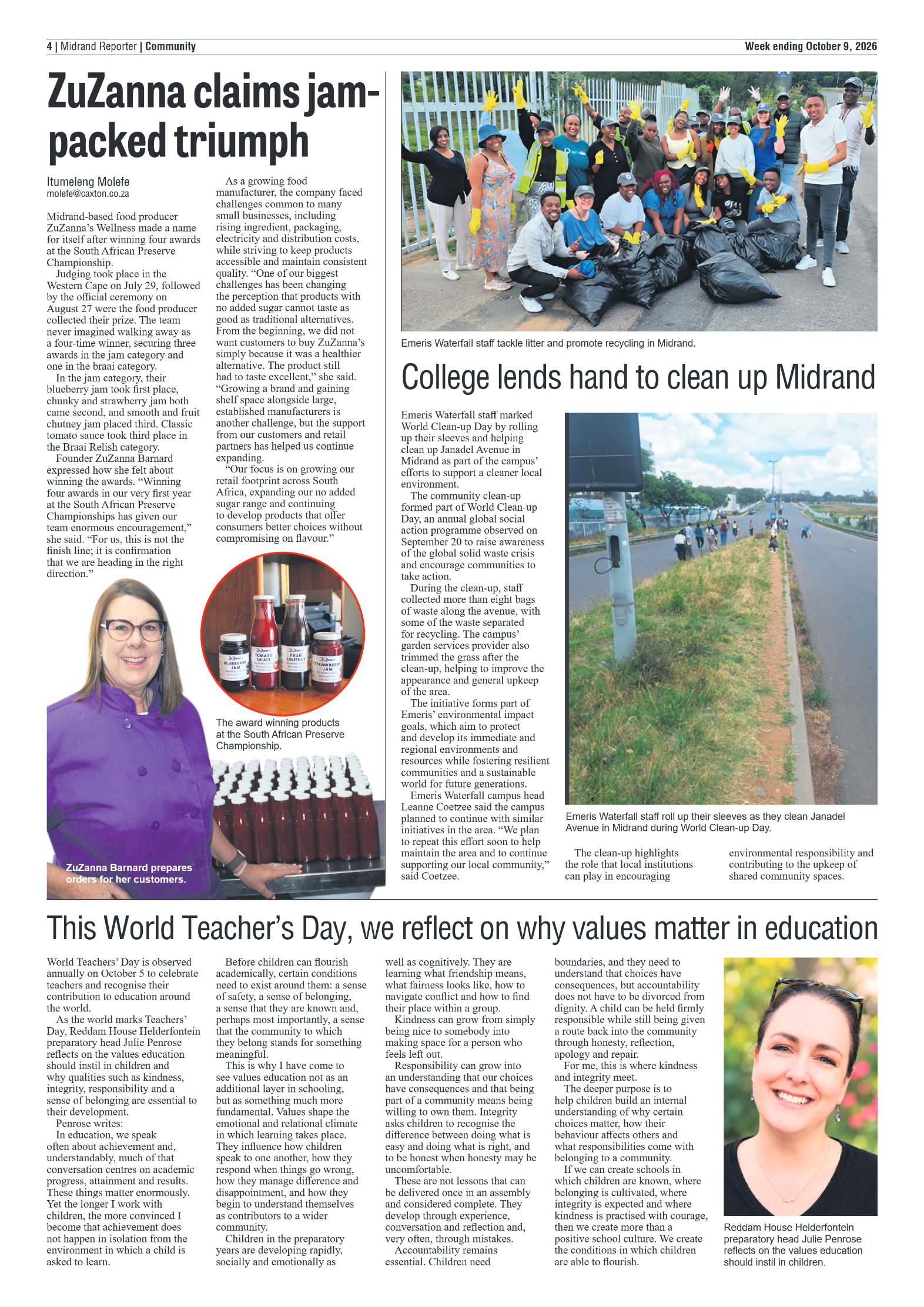 Midrand Reporter 9 October 2026 page 6
