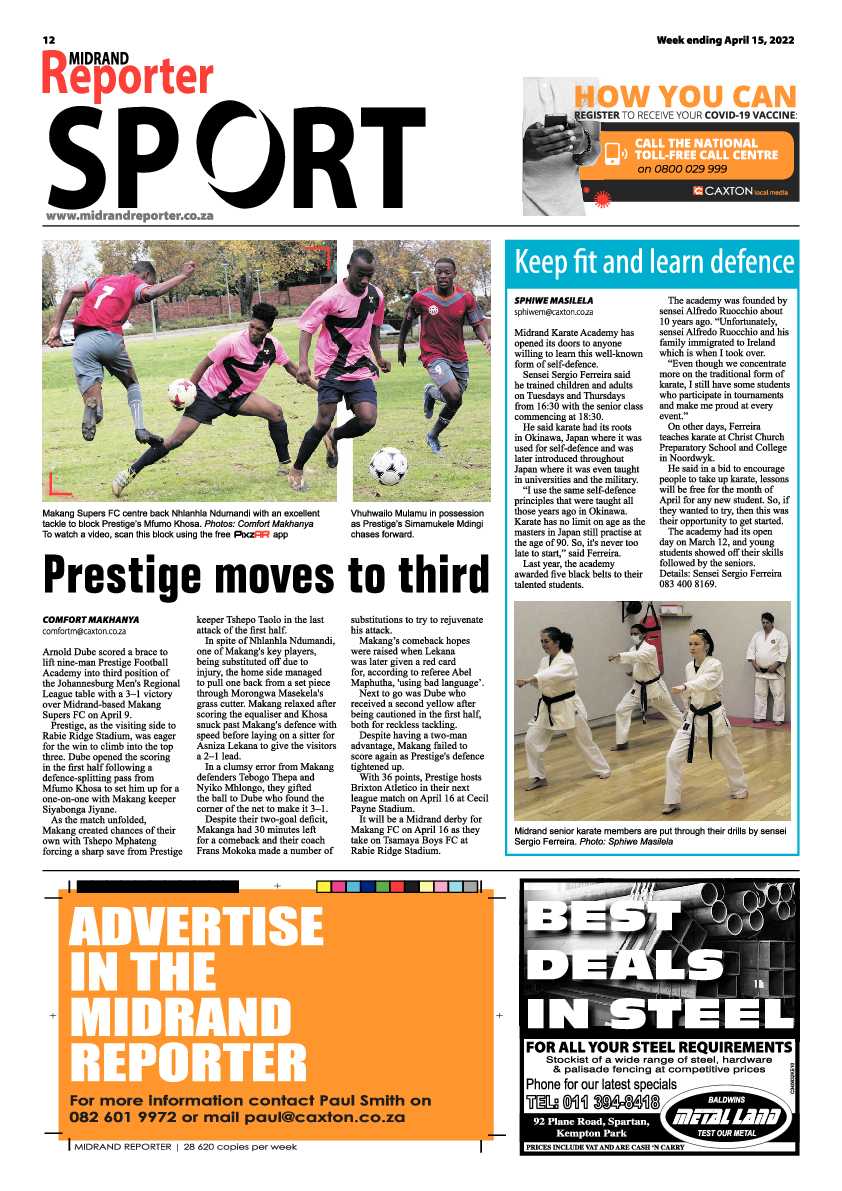 Midrand Reporter April 15, 2022 page 12