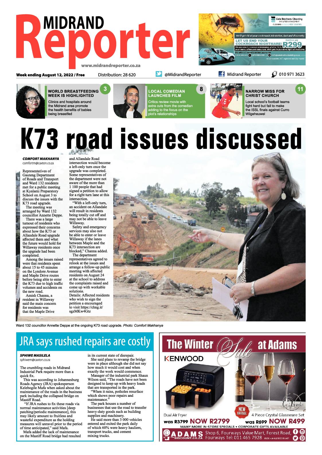 Midrand Reporter August 12 2022 page 1