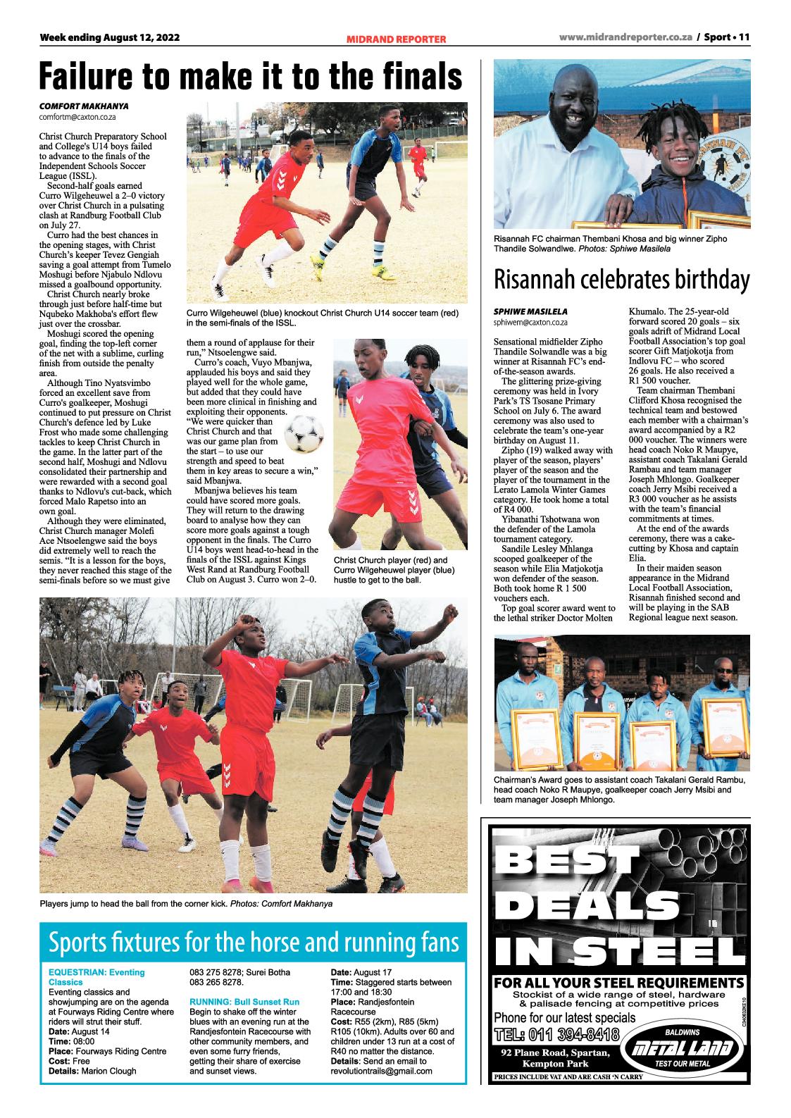 Midrand Reporter August 12 2022 page 11