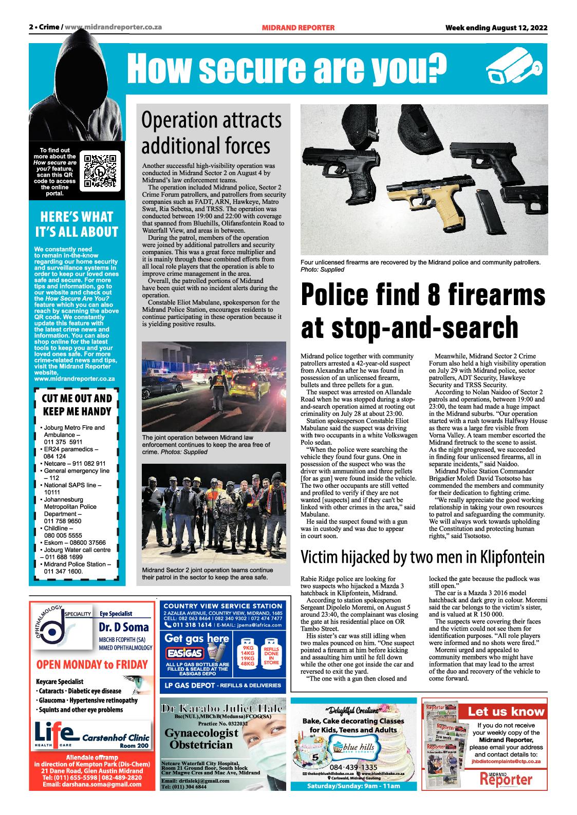 Midrand Reporter August 12 2022 page 2