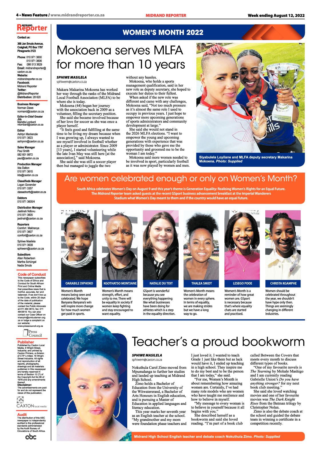 Midrand Reporter August 12 2022 page 4