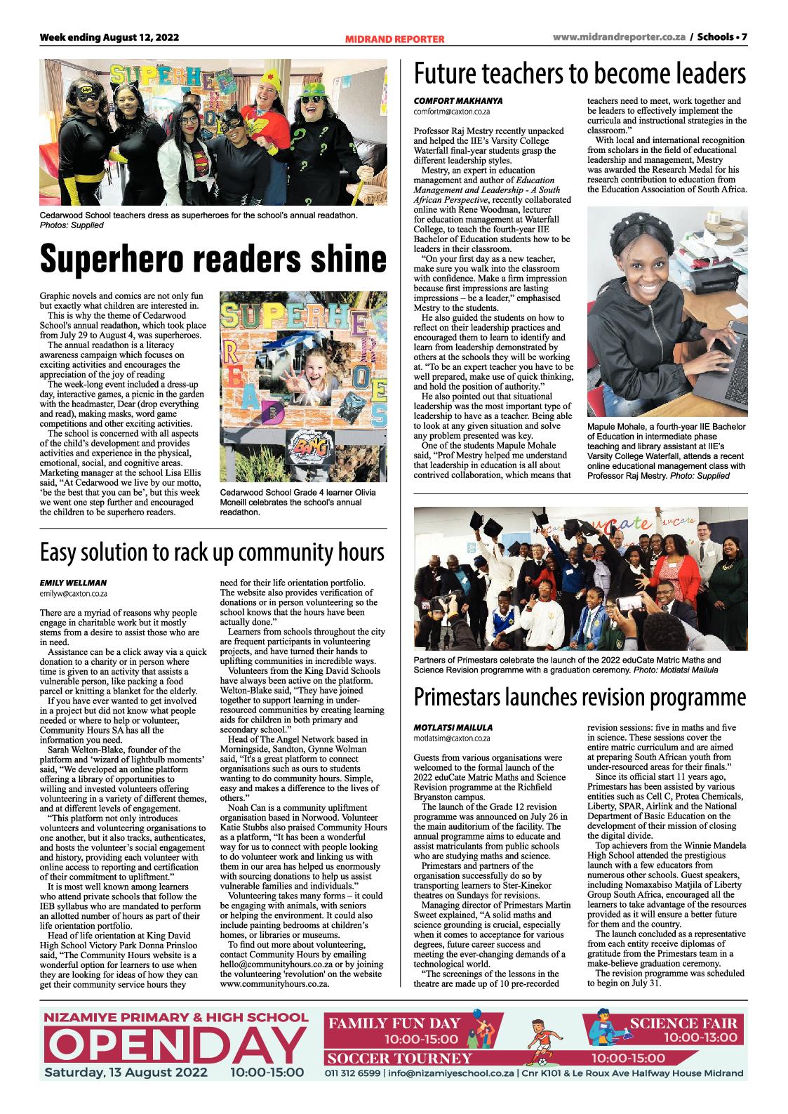 Midrand Reporter August 12 2022 page 7