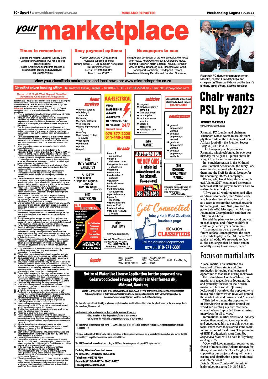 Midrand Reporter August 19 2022 page 10