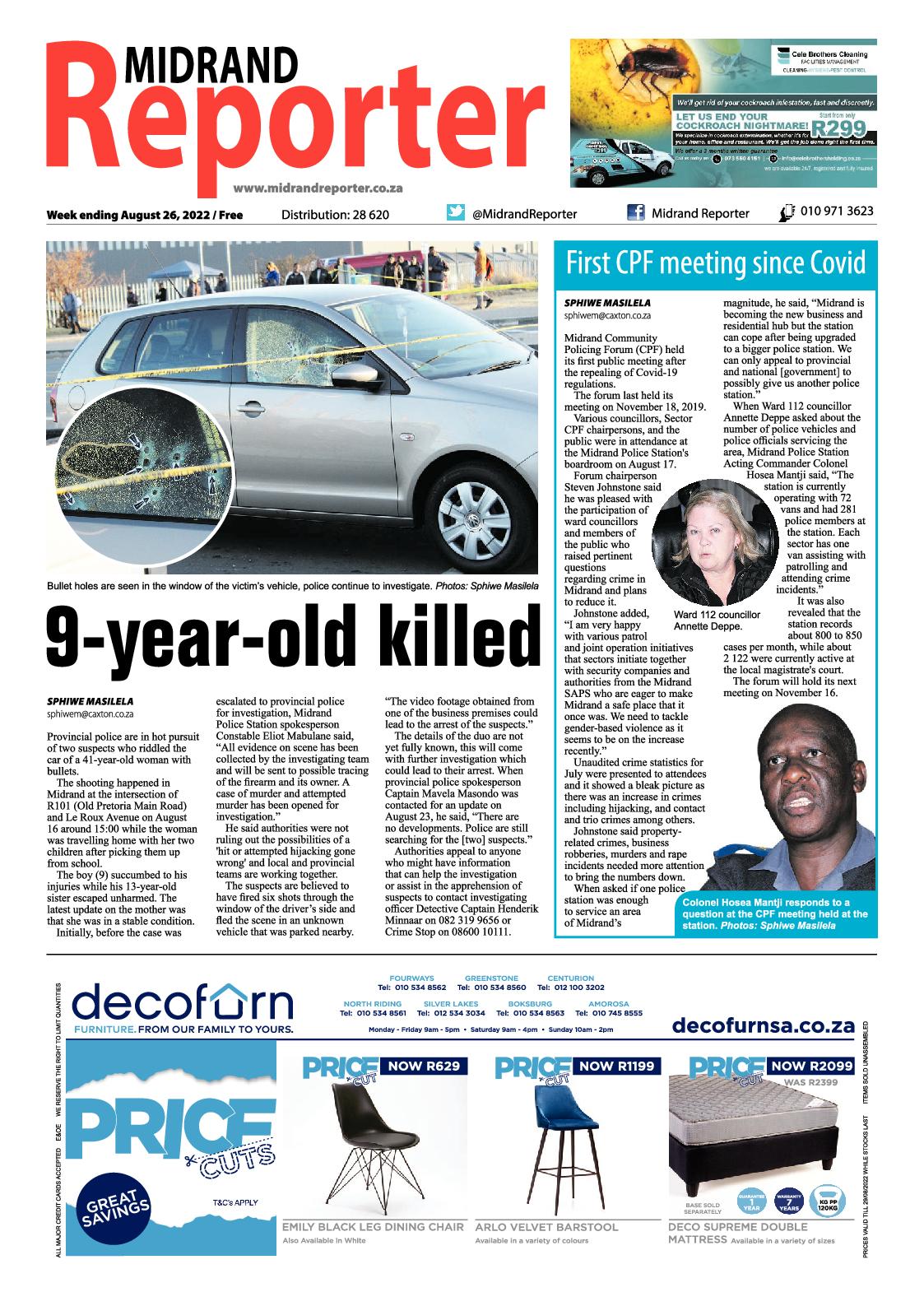 Midrand Reporter August 26 2022 page 1