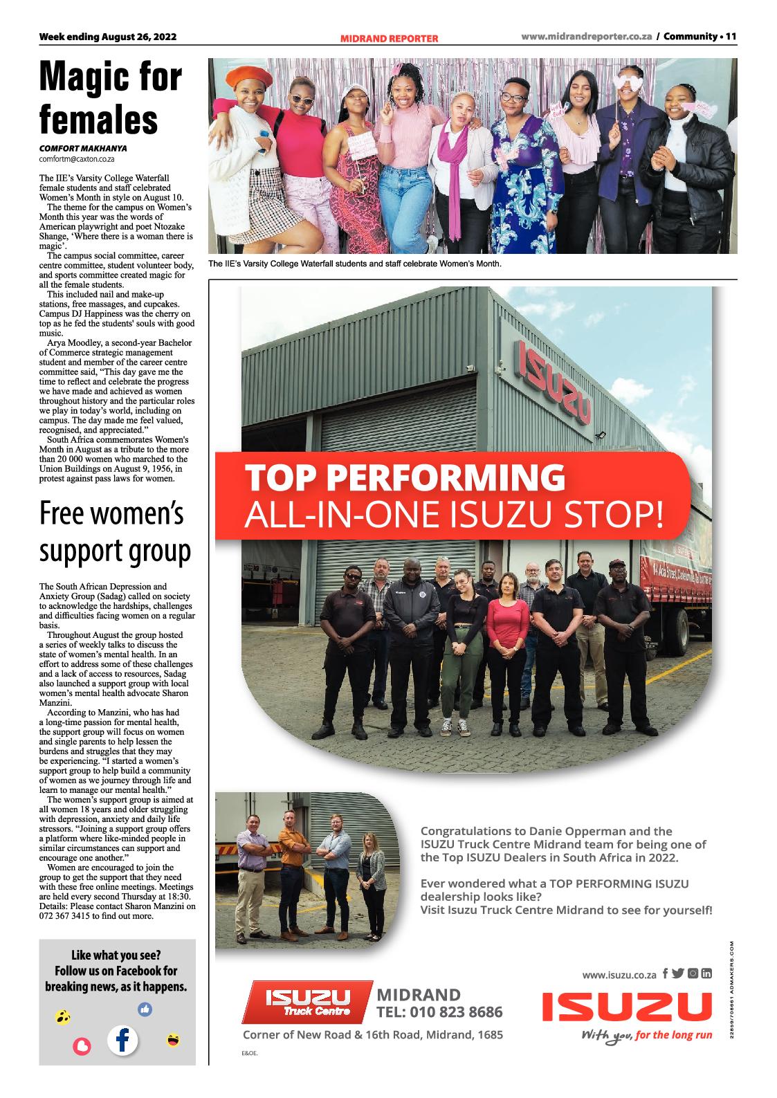 Midrand Reporter August 26 2022 page 11