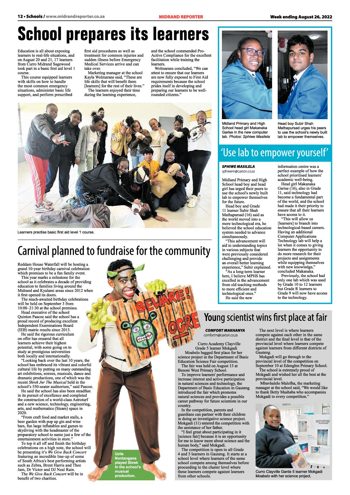 Midrand Reporter August 26 2022 page 12
