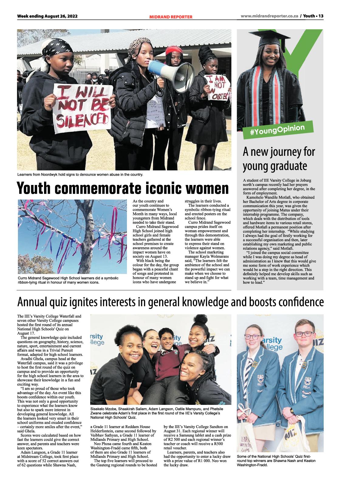 Midrand Reporter August 26 2022 page 13