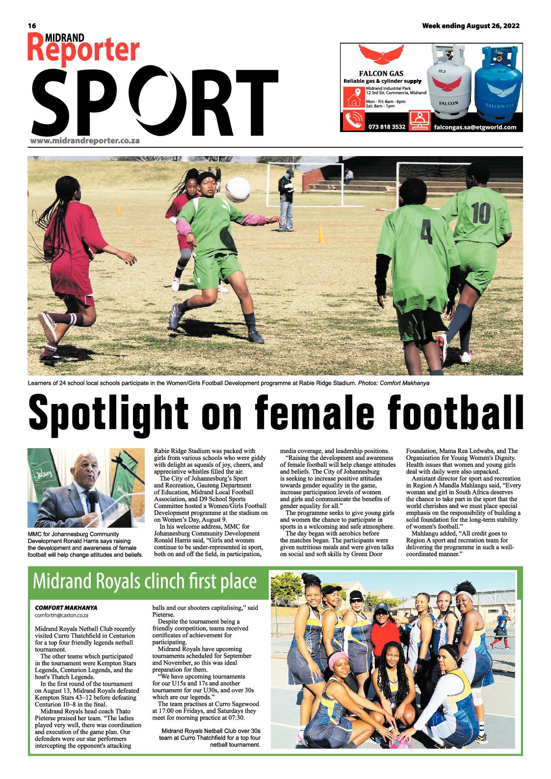 Midrand Reporter August 26 2022 page 16