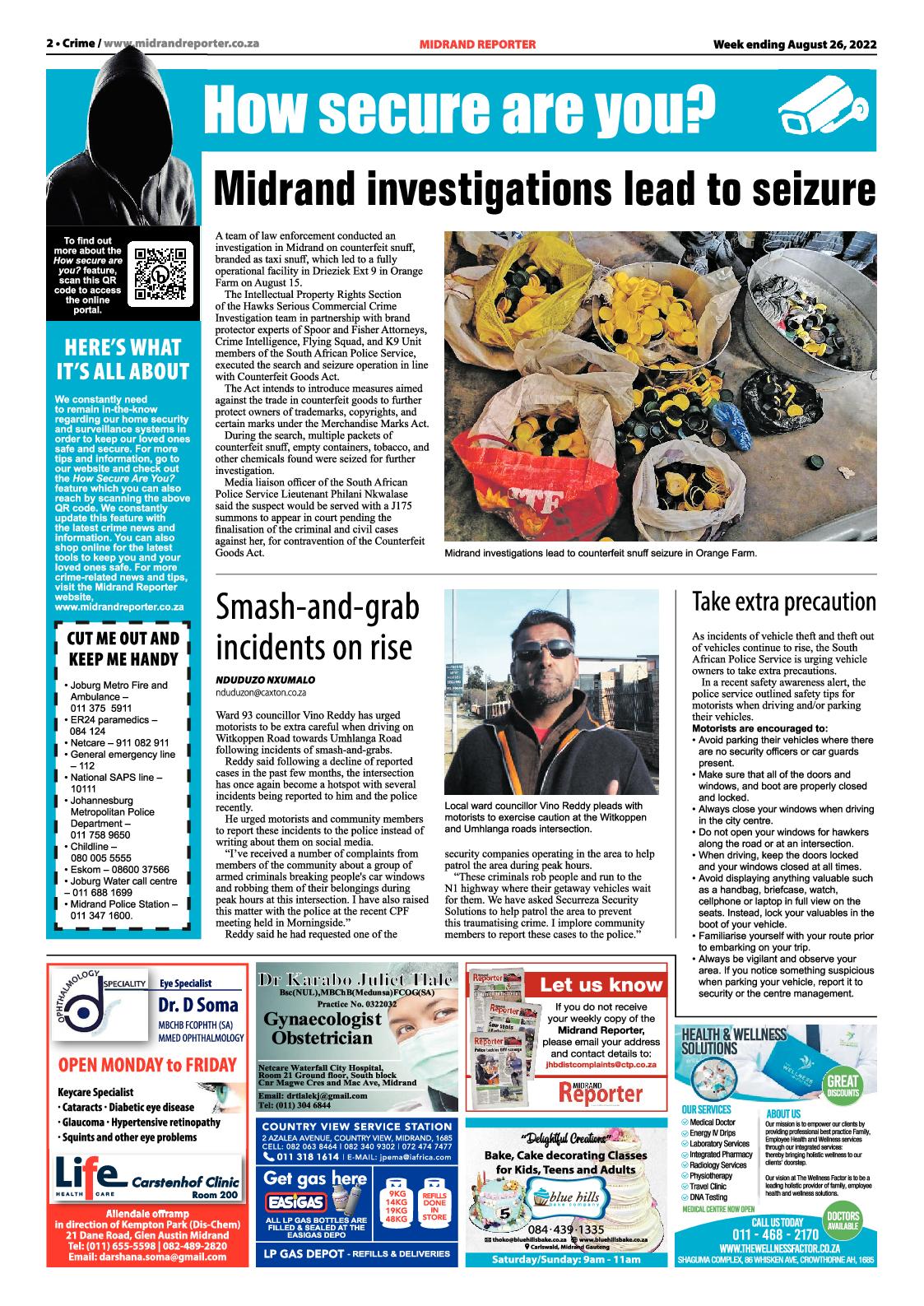 Midrand Reporter August 26 2022 page 2