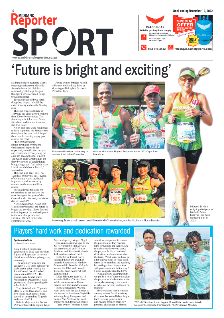 Midrand Reporter Dec 16 2022 page 12