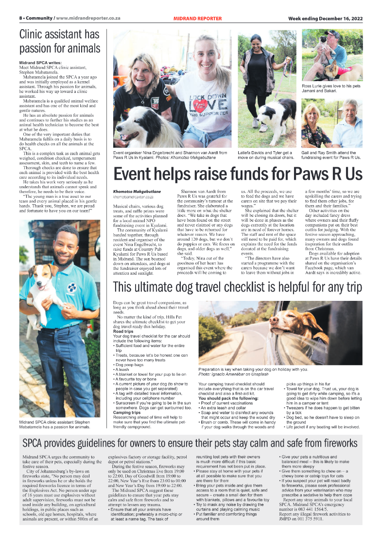 Midrand Reporter Dec 16 2022 page 8