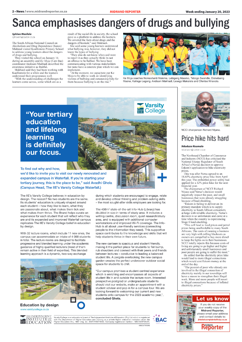Midrand Reporter Jan 20 2023 page 2