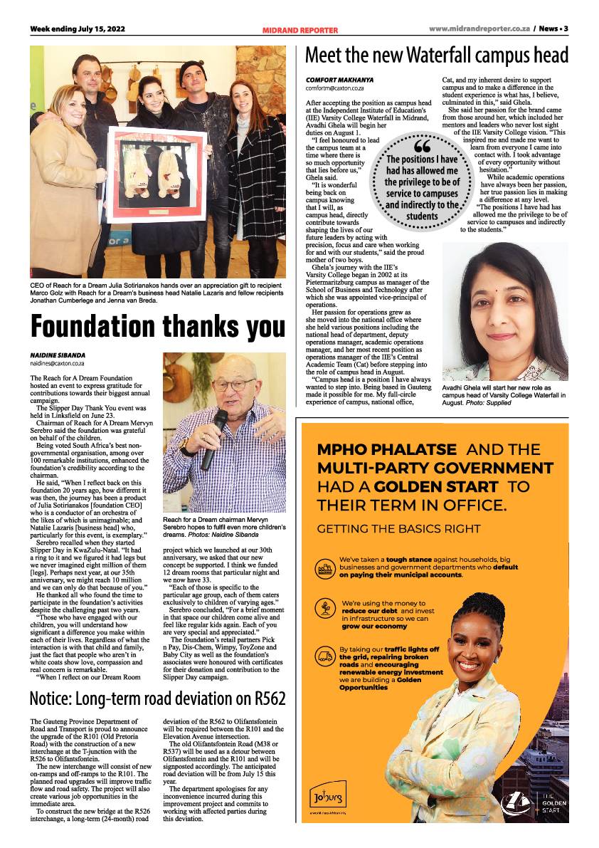 Midrand Reporter July 15 2022 page 3