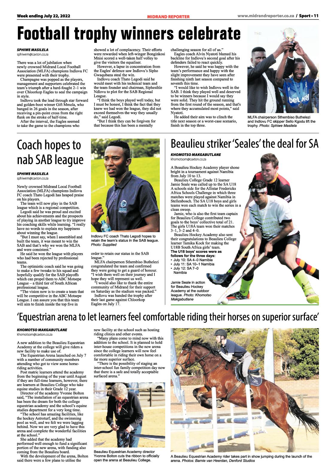 Midrand Reporter July 22 2022 page 11